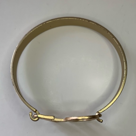 LOVE Gold Tone Bangle Bracelet - Picture 2 of 6